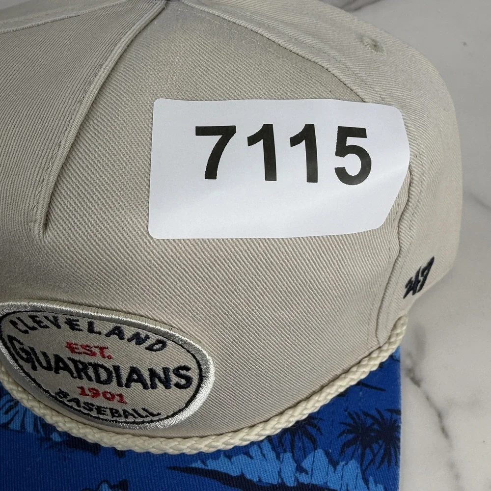 Cleveland Guardians Hat Cap Snap Back Mens One Size Blue Baseball 47 Hitch NWOT‎